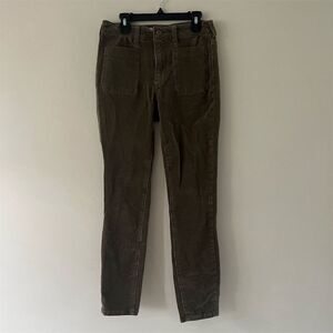 Pilcro Women's High-Rise Skinny Corduroy Pants Brown Size 27 Casual
